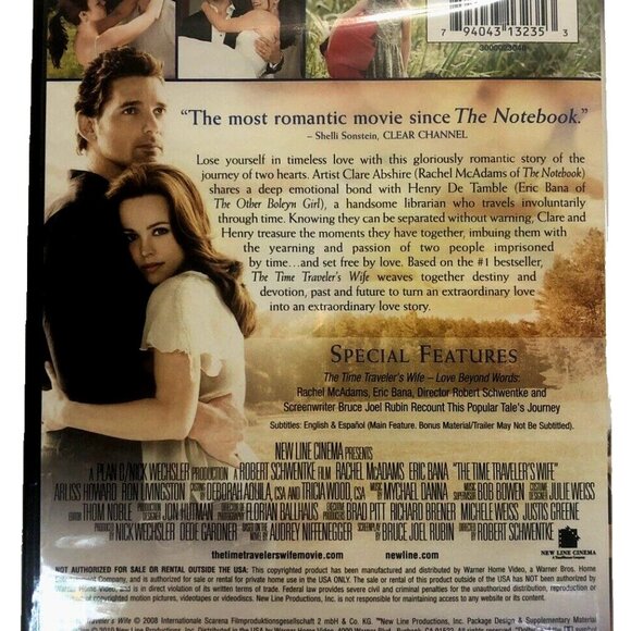 Time Traveler’s Wife (2009) Romantic Bestseller Adaptation -- NEW Sealed DVD - Picture 2 of 2